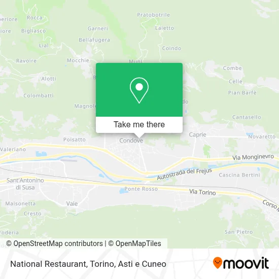 National Restaurant map