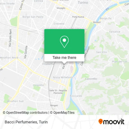Bacci Perfumeries map