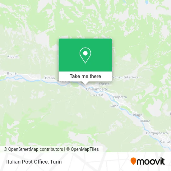 Italian Post Office map