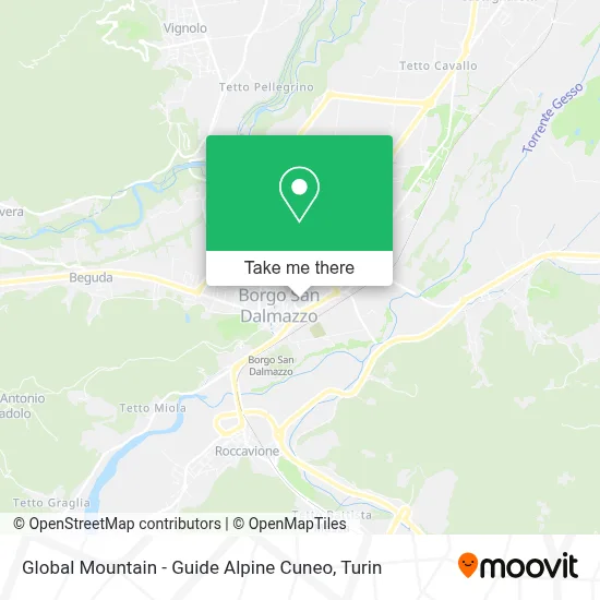 Global Mountain - Guide Alpine Cuneo map