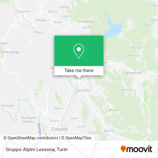 Gruppo Alpini Lessona map