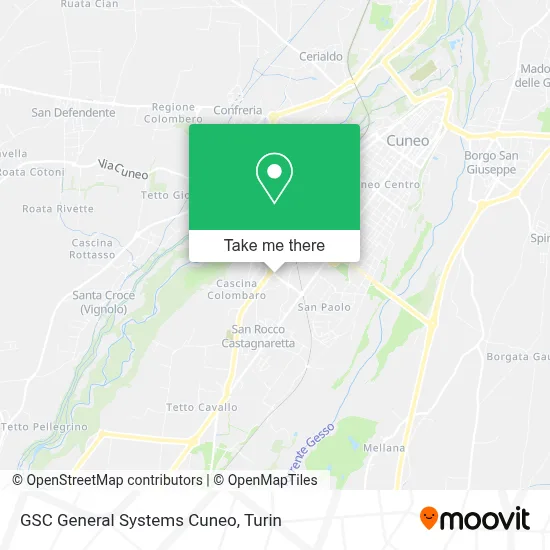 GSC General Systems Cuneo map