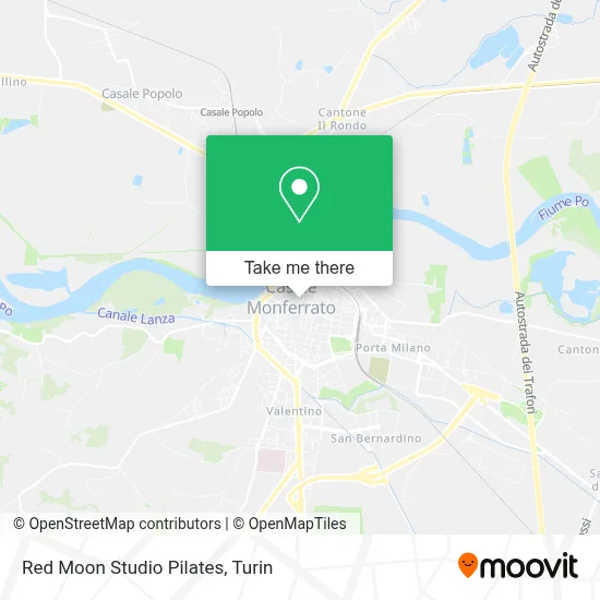 Red Moon Studio Pilates map