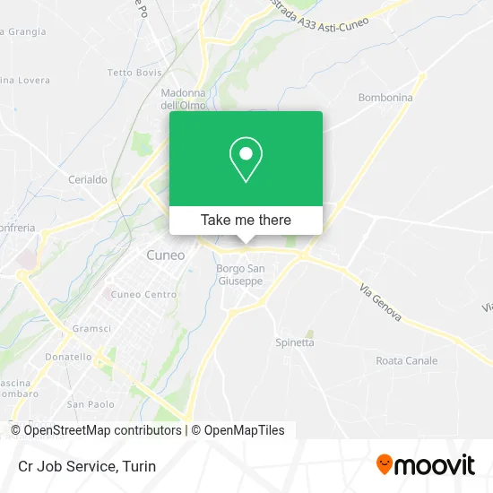 Cr Job Service map
