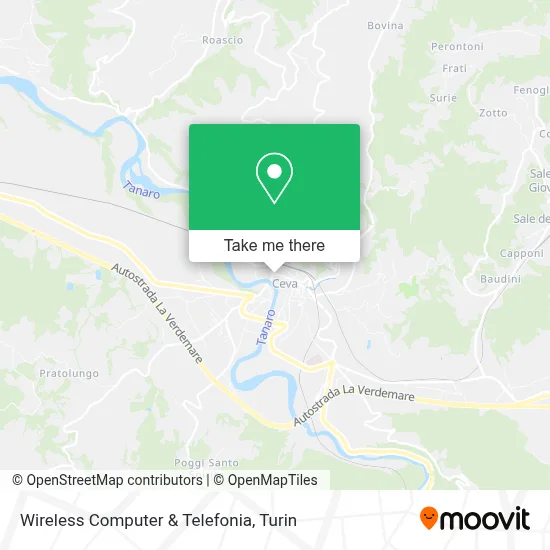 Wireless Computer & Telefonia map
