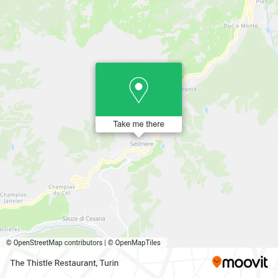 The Thistle Restaurant map