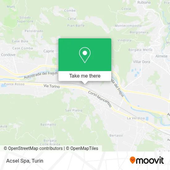 Acsel Spa map