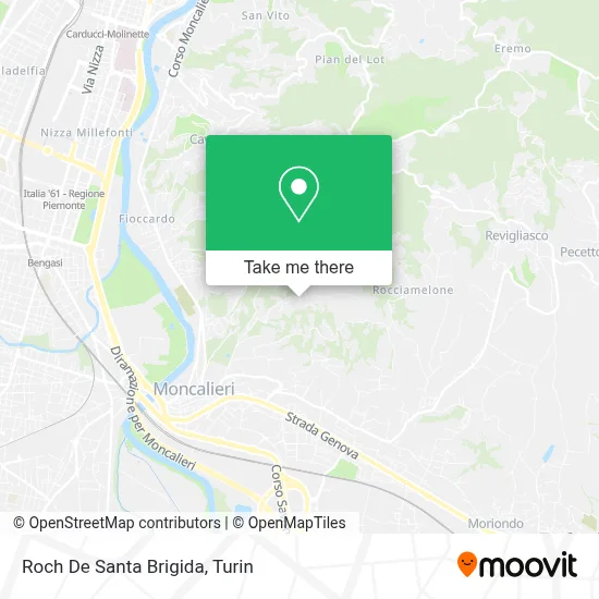 Roch De Santa Brigida map