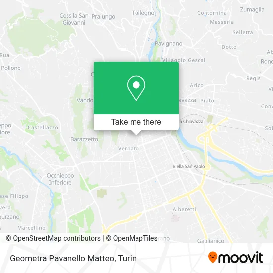 Geometra Pavanello Matteo map