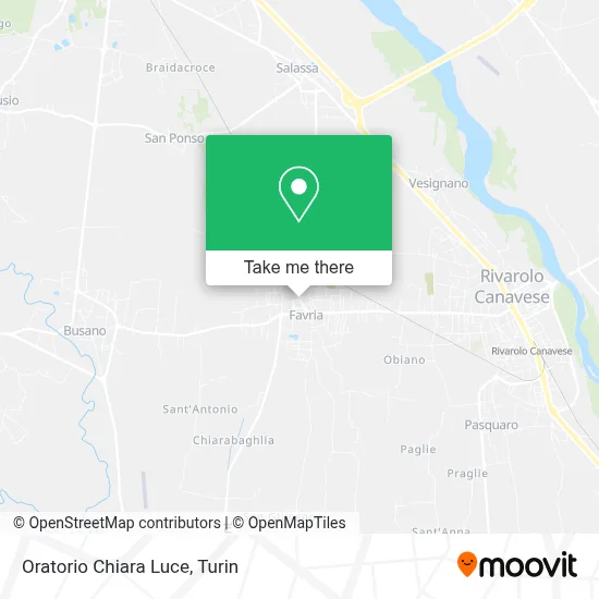 Oratorio Chiara Luce map