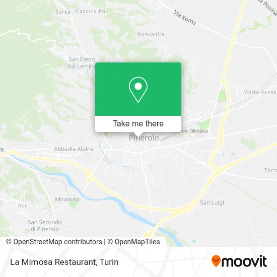 La Mimosa Restaurant map