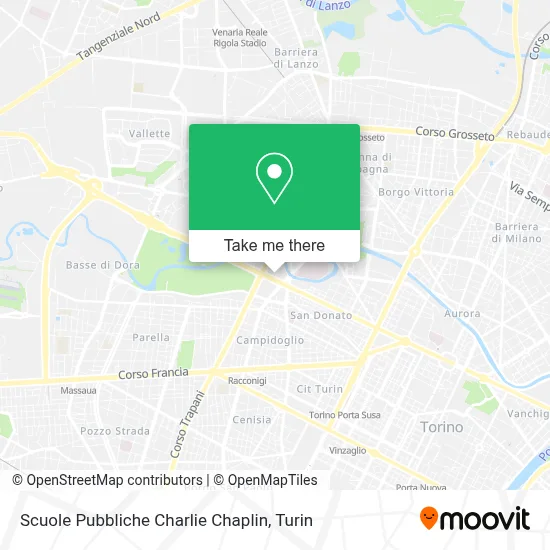 Scuole Pubbliche Charlie Chaplin map