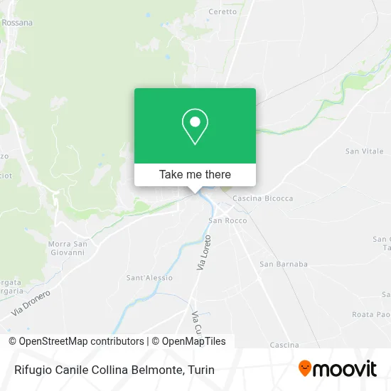 Rifugio Canile Collina Belmonte map