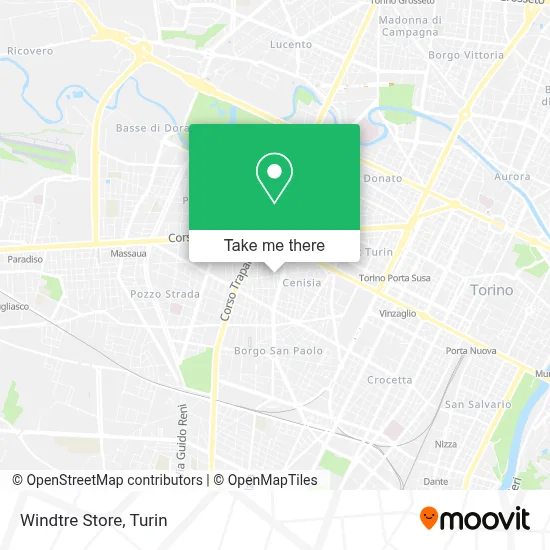 Windtre Store map