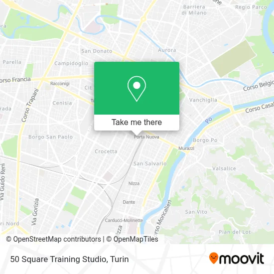50 Square Training Studio map