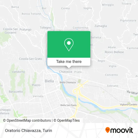 Oratorio Chiavazza map