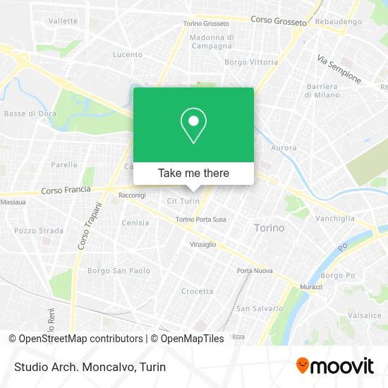 Studio Arch. Moncalvo map