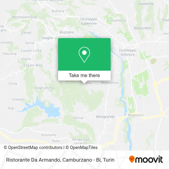Ristorante Da Armando, Camburzano - Bi map