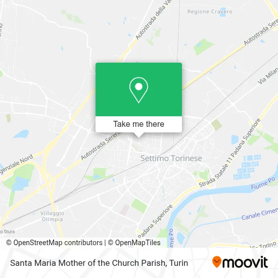 Santa Maria Mother of the Church Parish map