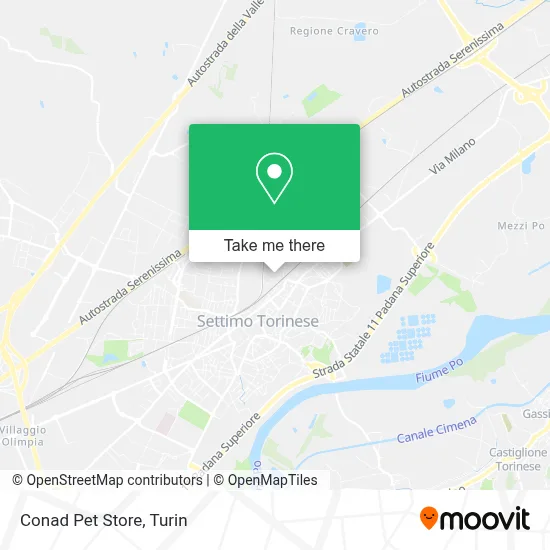 Conad Pet Store map