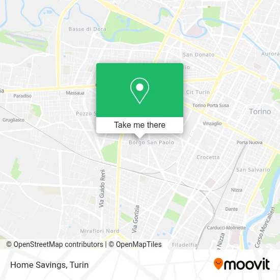 Home Savings map