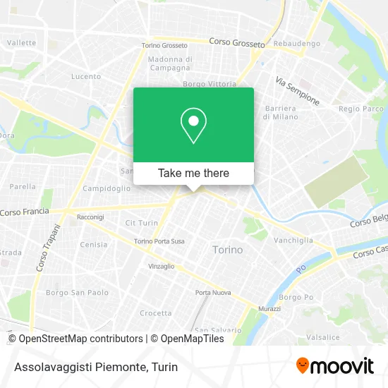 Assolavaggisti Piemonte map