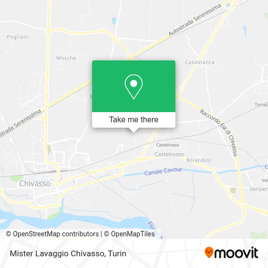 Mister Lavaggio Chivasso map