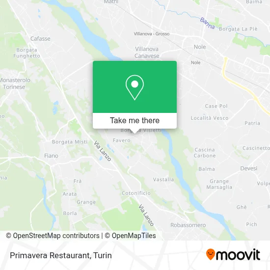 Primavera Restaurant map