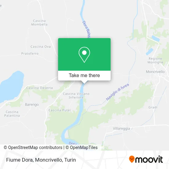 Fiume Dora, Moncrivello map