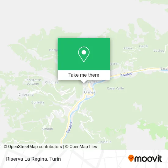 Riserva La Regina map