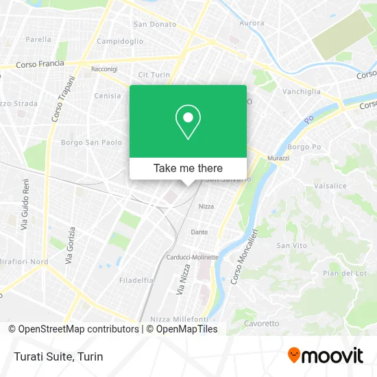 Turati Suite map