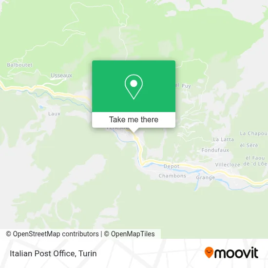 Italian Post Office map