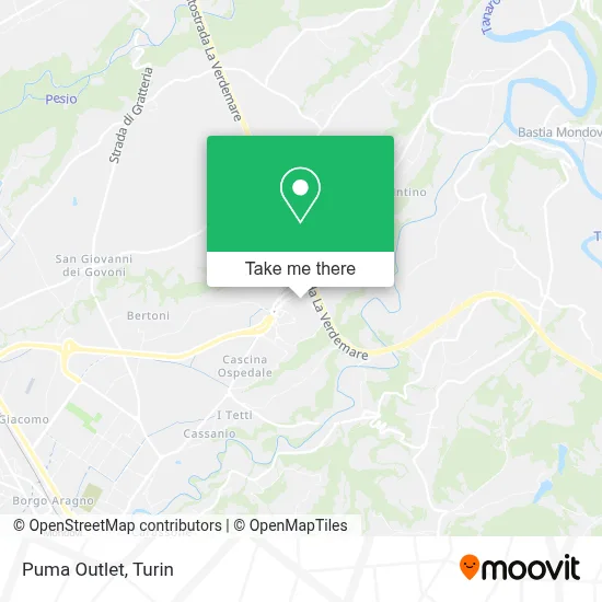 Puma Outlet map