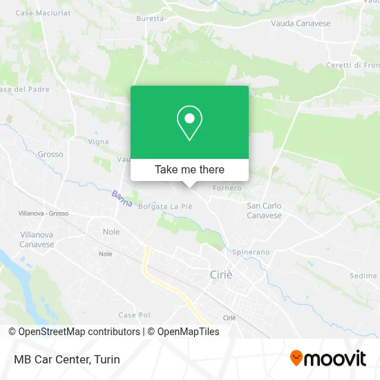 MB Car Center map