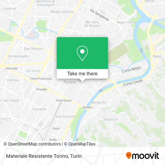 Materiale Resistente Torino map