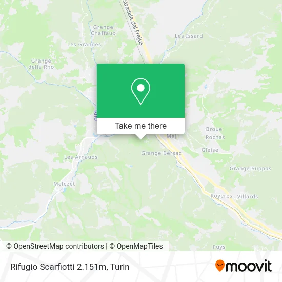 Rifugio Scarfiotti 2.151m map