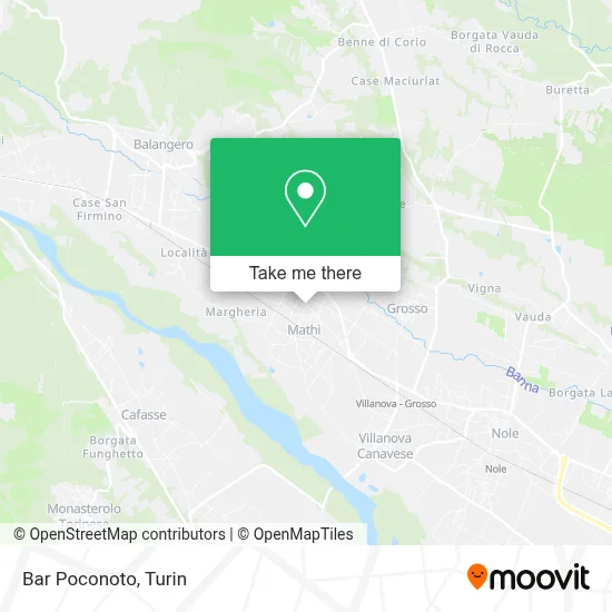 Bar Poconoto map