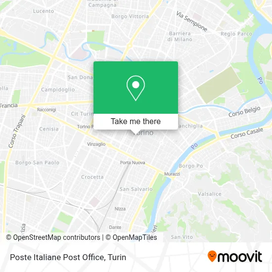 Poste Italiane Post Office map