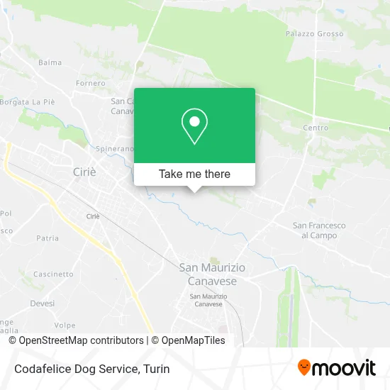 Codafelice Dog Service map