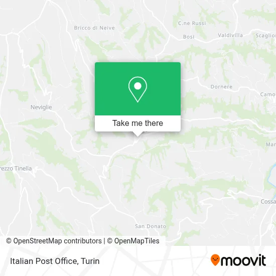 Italian Post Office map