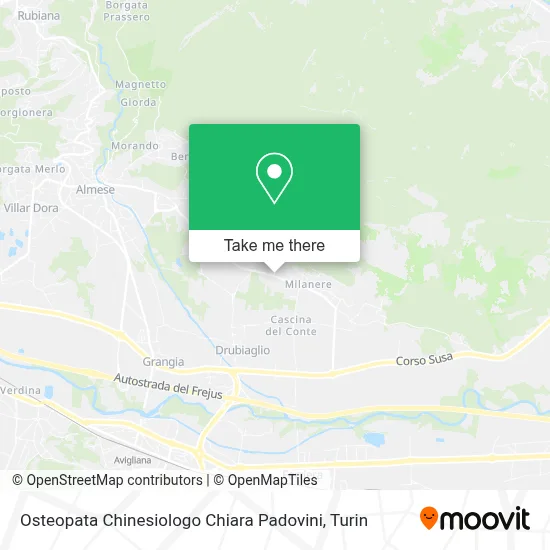 Osteopata Chinesiologo Chiara Padovini map
