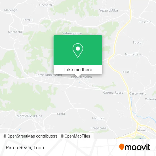 Parco Reala map