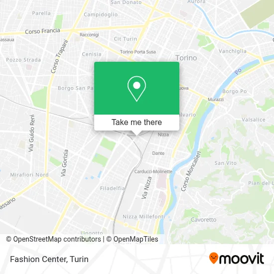 Fashion Center map