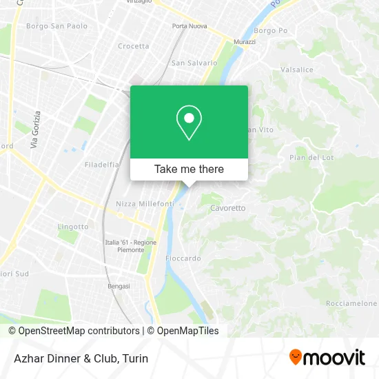 Azhar Dinner & Club map