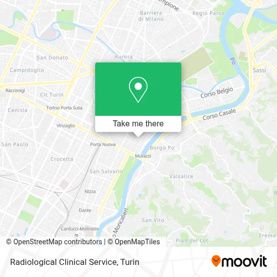 Radiological Clinical Service map