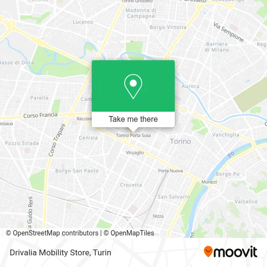 Drivalia Mobility Store map