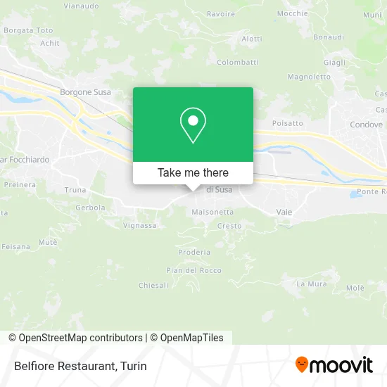 Belfiore Restaurant map