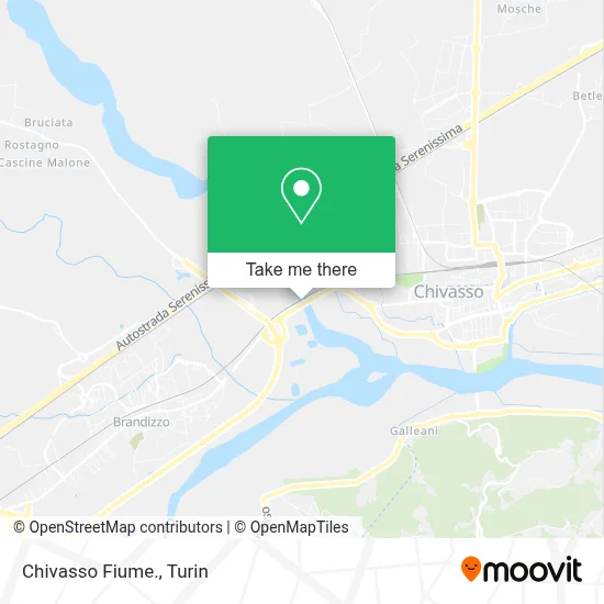 Chivasso Fiume. map