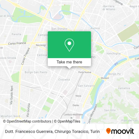 Dott. Francesco Guerrera, Chirurgo Toracico map