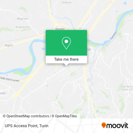 UPS Access Point map
